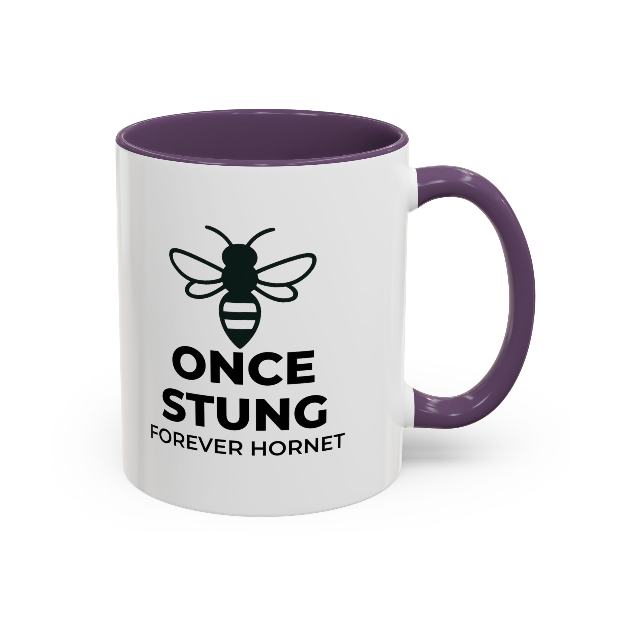 Once Stung Forever Hornet - Accent Coffee Mug (11, 15oz) - Image 26