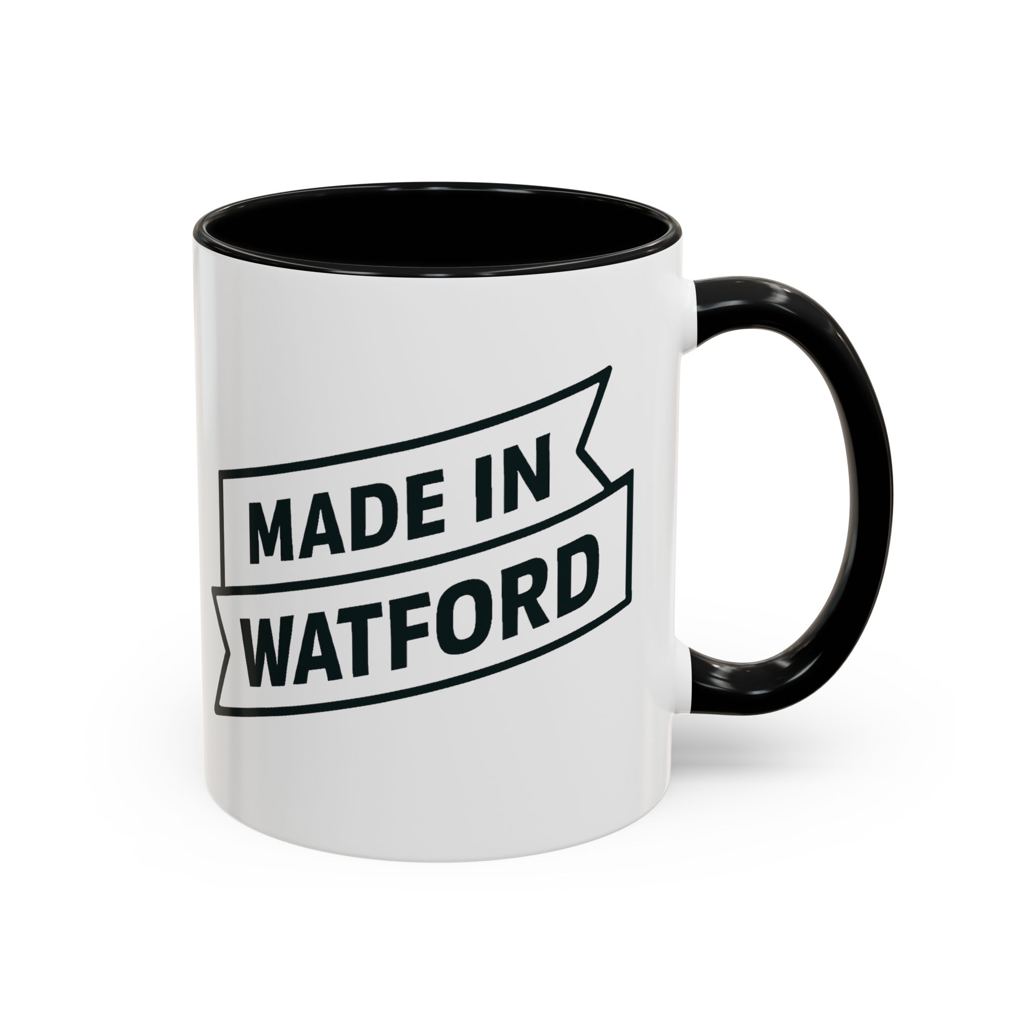 Made In Watford Ribbon - Accent Coffee Mug (11, 15oz) - Image 2