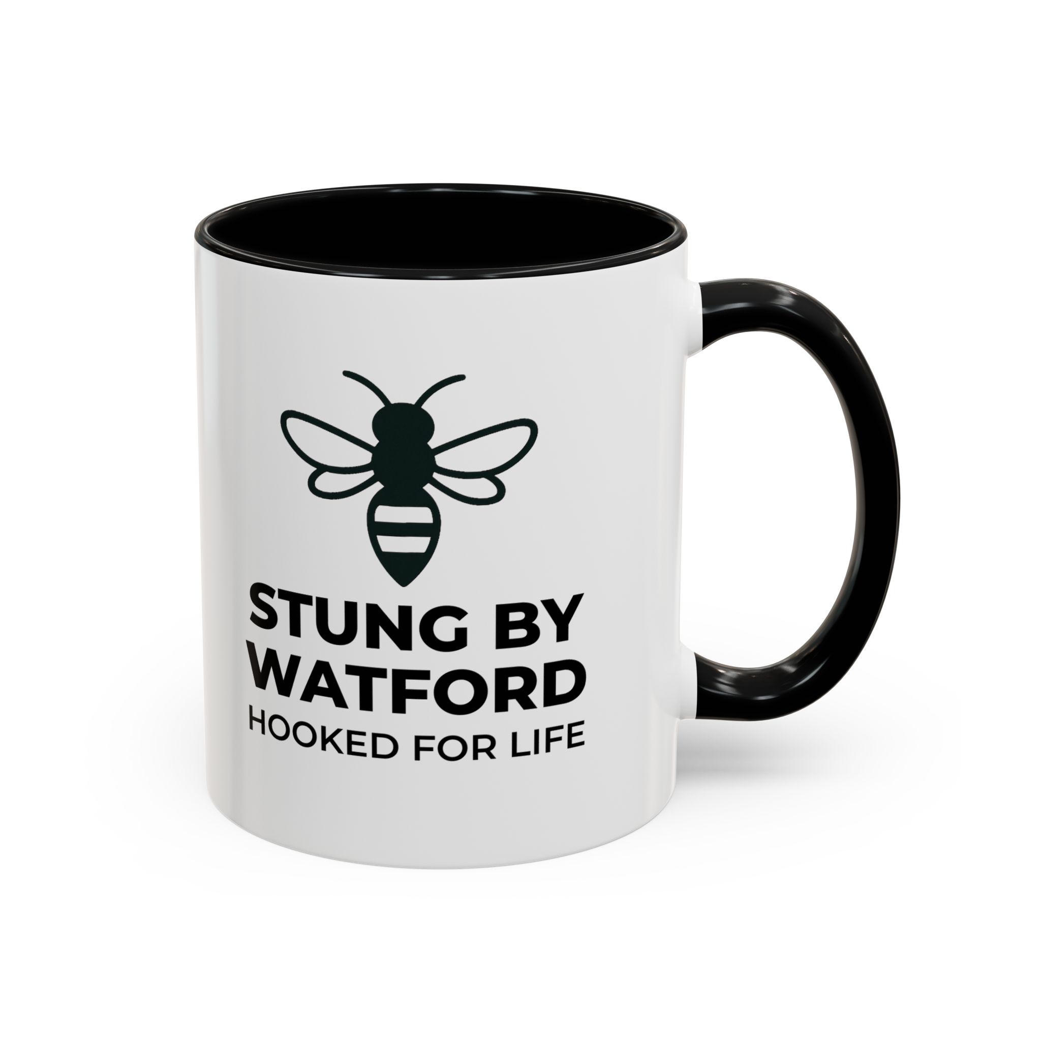 Stung By Watford - Hooked For Life - Accent Coffee Mug (11, 15oz) - Image 3