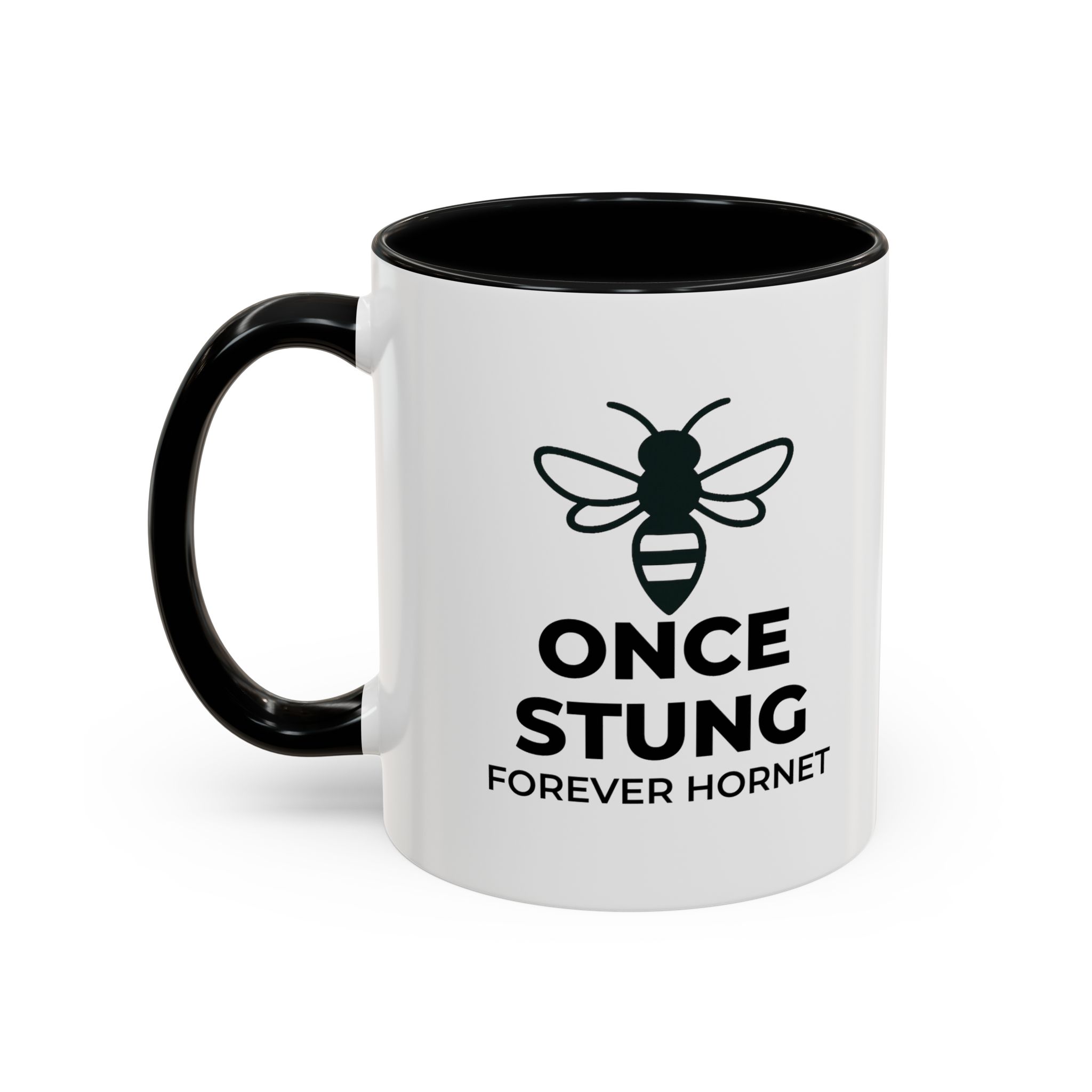 Once Stung Forever Hornet - Accent Coffee Mug (11, 15oz)